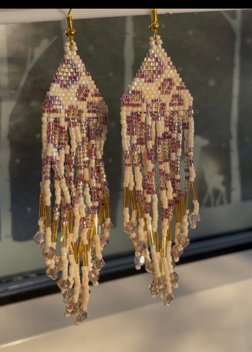 Örhängen leopardmönster