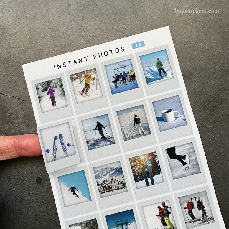 Stickers – Vintersport – Instant photos 28