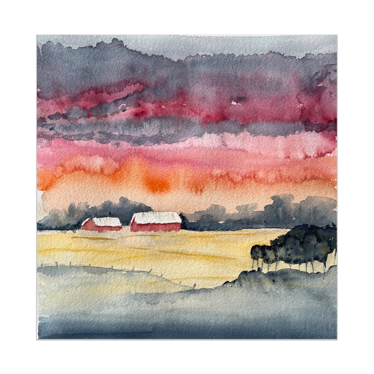 Akvarelltavla: Väder (lek)