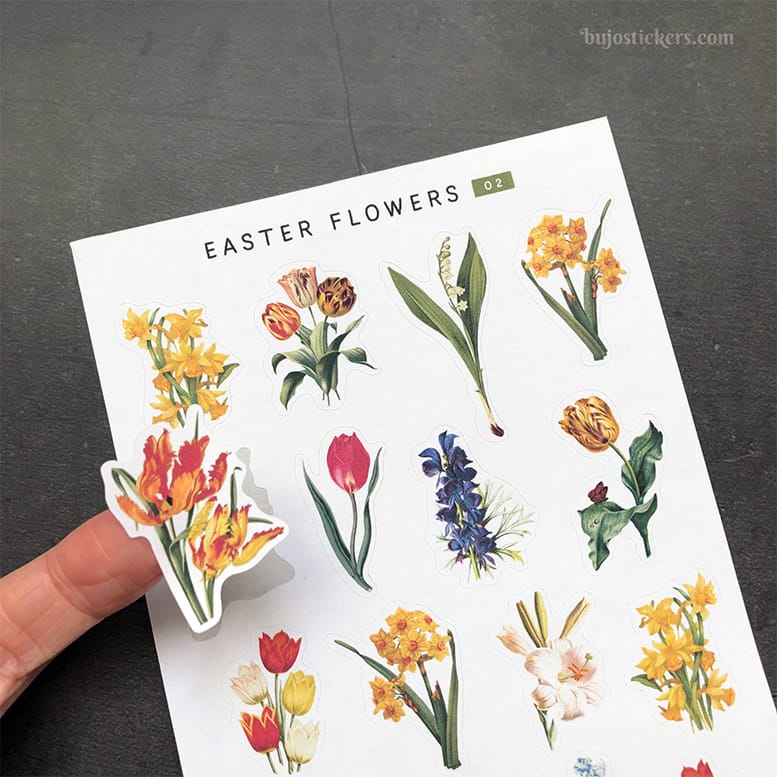 Stickers – Påsk- och vårblommor