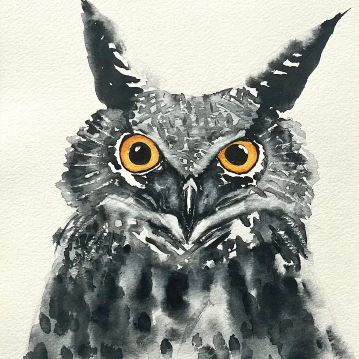 Akvarelltavla: Jag ser dej