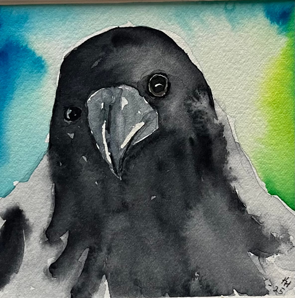 Akvarelltavla: Hur mår du?