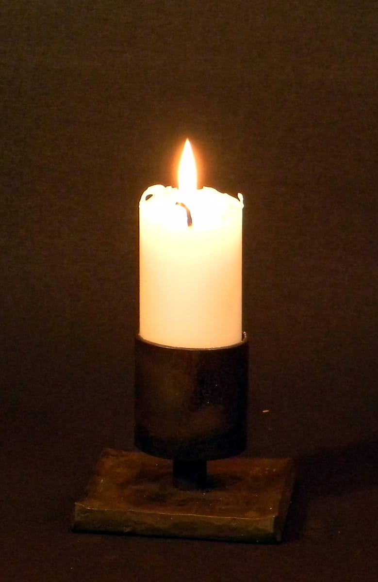 Bordsstake 1 gilleljus fot 10x10 cm