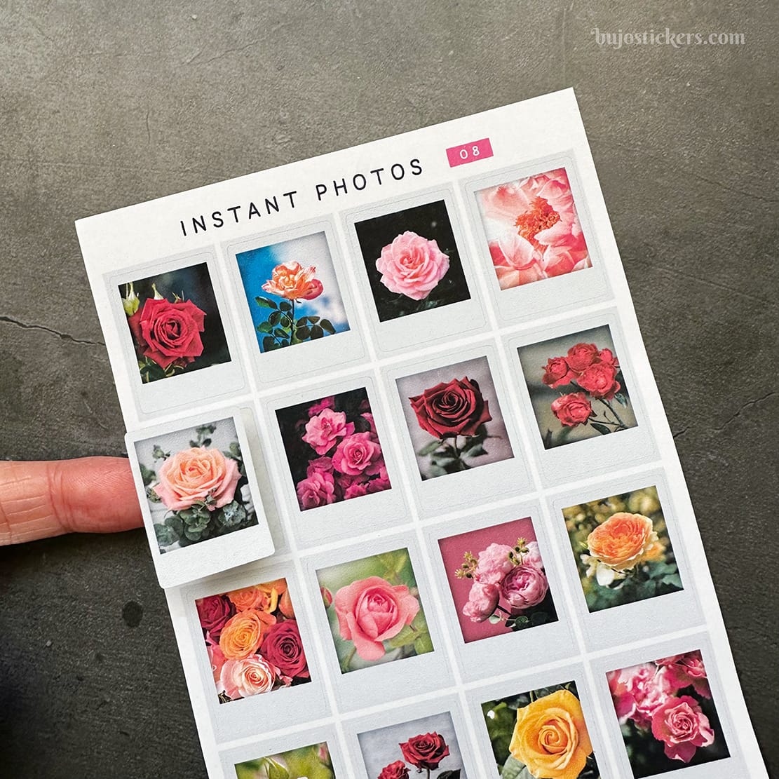 Stickers – Rosbilder – Instant photos 08