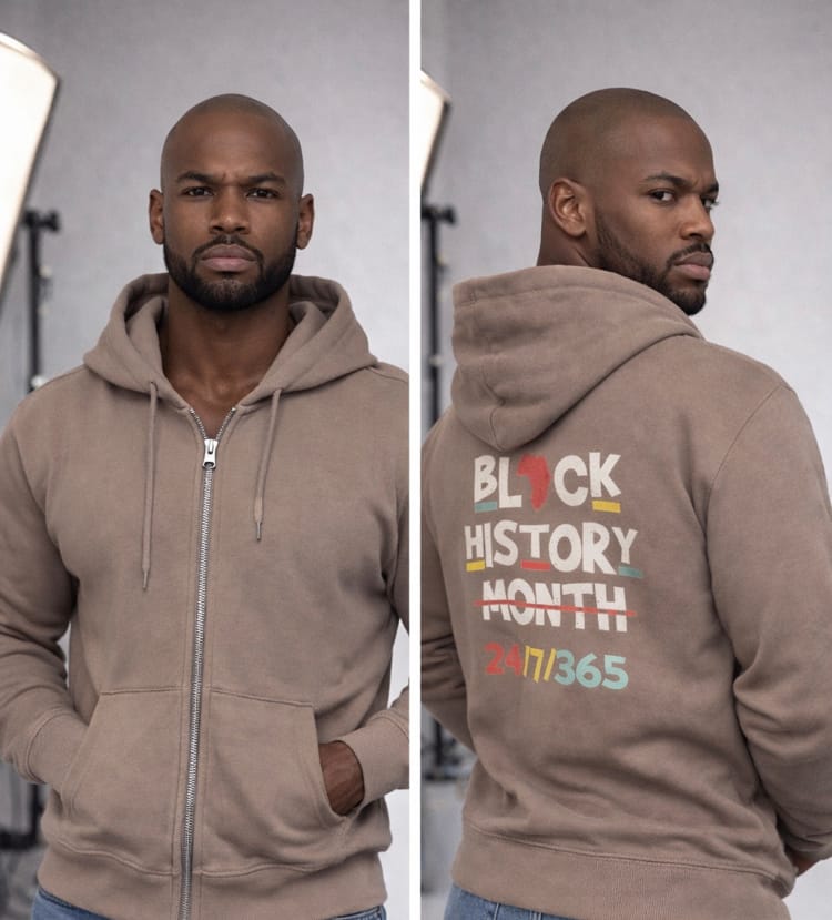 Statement hoodie black history month