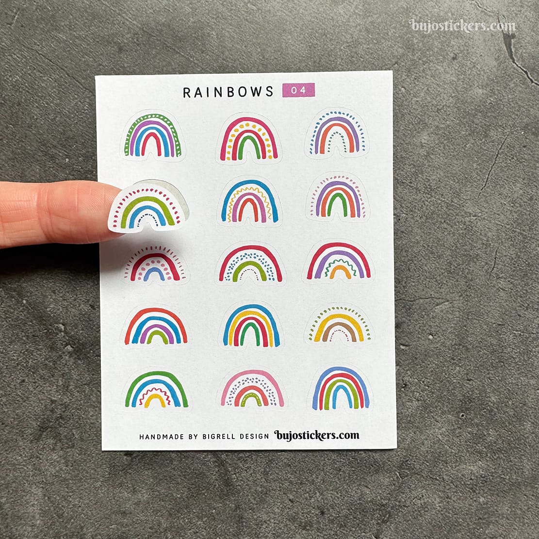 Stickers – Regnbågar i glada färger