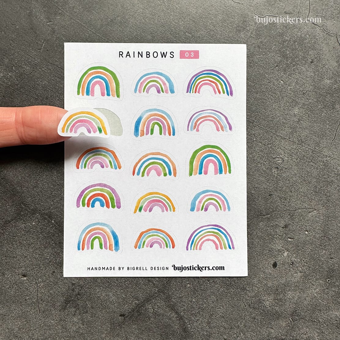 Stickers – Regnbågar i glada färger