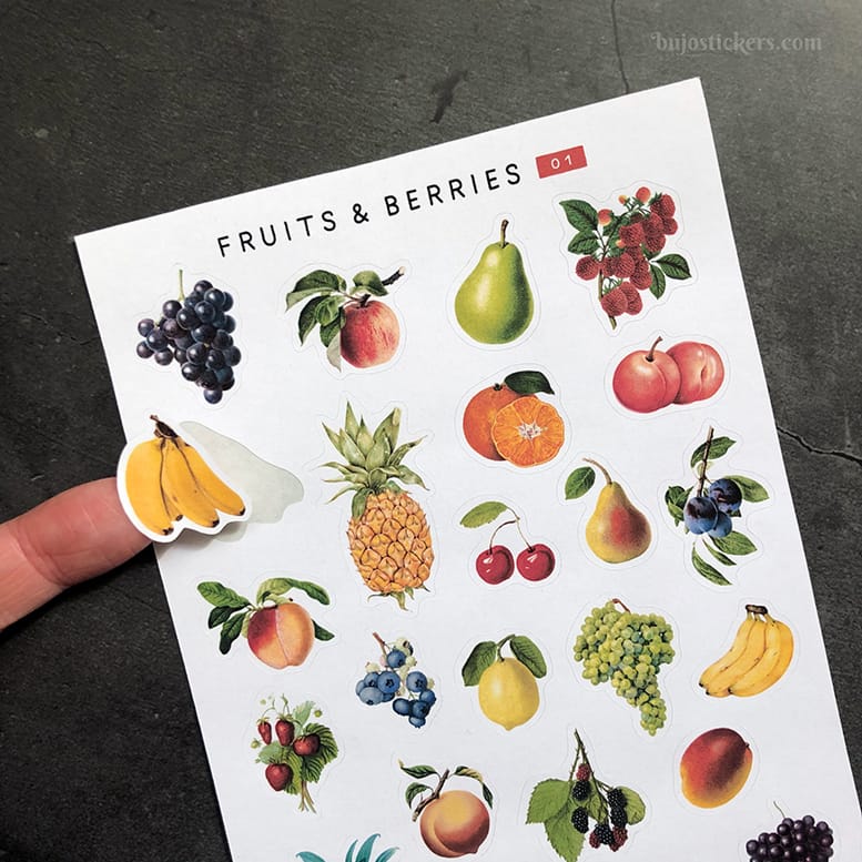Stickers – Frukt och bär
