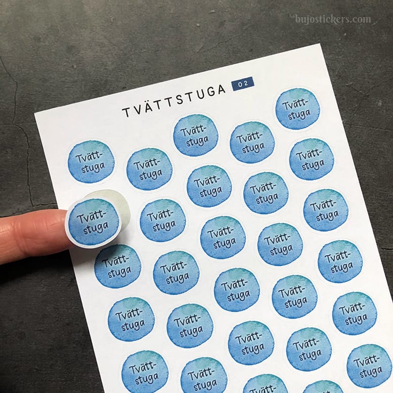 Stickers – Tvättstuga