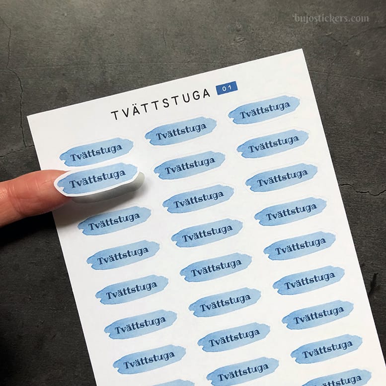 Stickers – Tvättstuga
