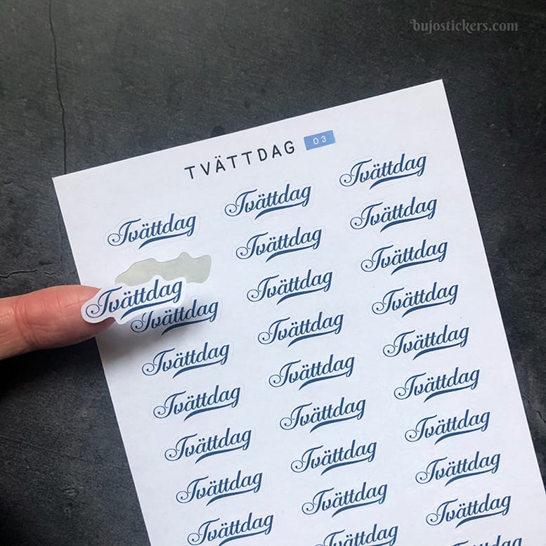 Stickers – Tvättdag