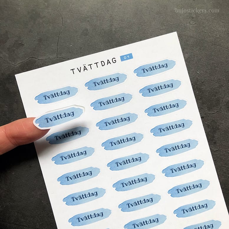 Stickers – Tvättdag