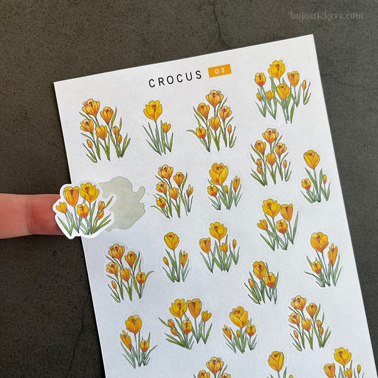 Stickers – Gula krokus