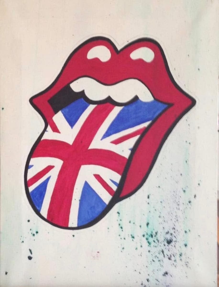 Stones GB – Unik Oljemålning | Originalkonst