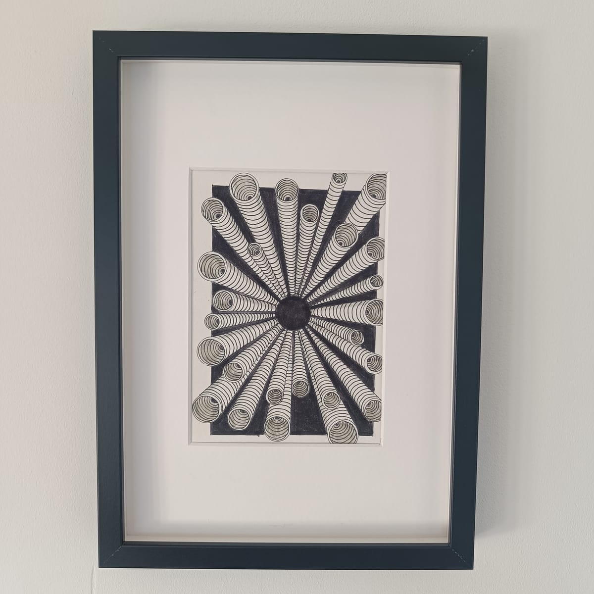 Cool Fineliner Art i Svart Ram - Tubez