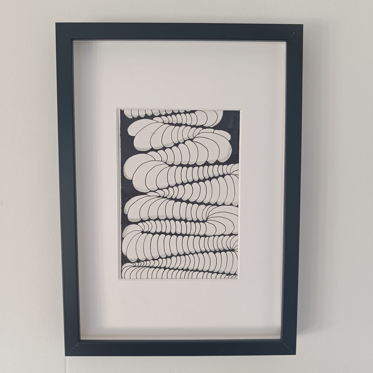 Cool Fineliner Art i Svart Ram - Wormz