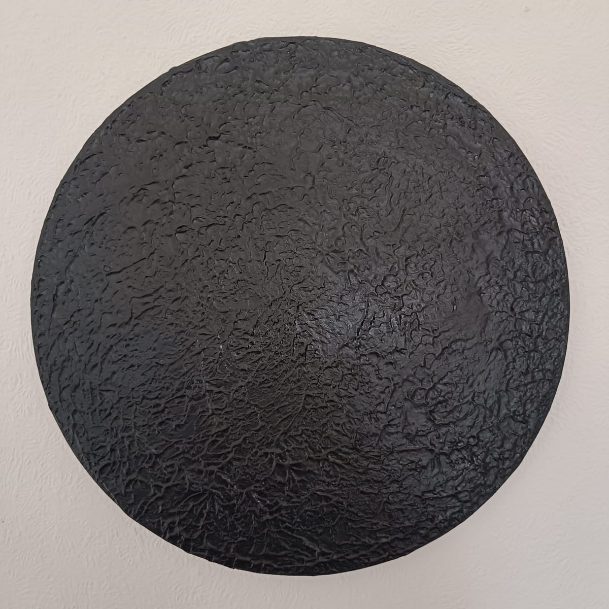 Planet X - Minimalistisk Textured Art - svart canvas tavla