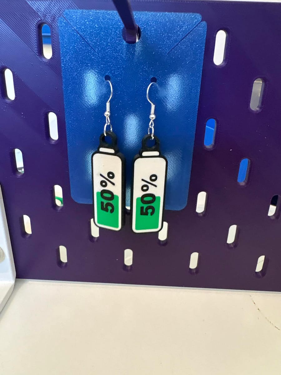 "Batterinivå 50%"
