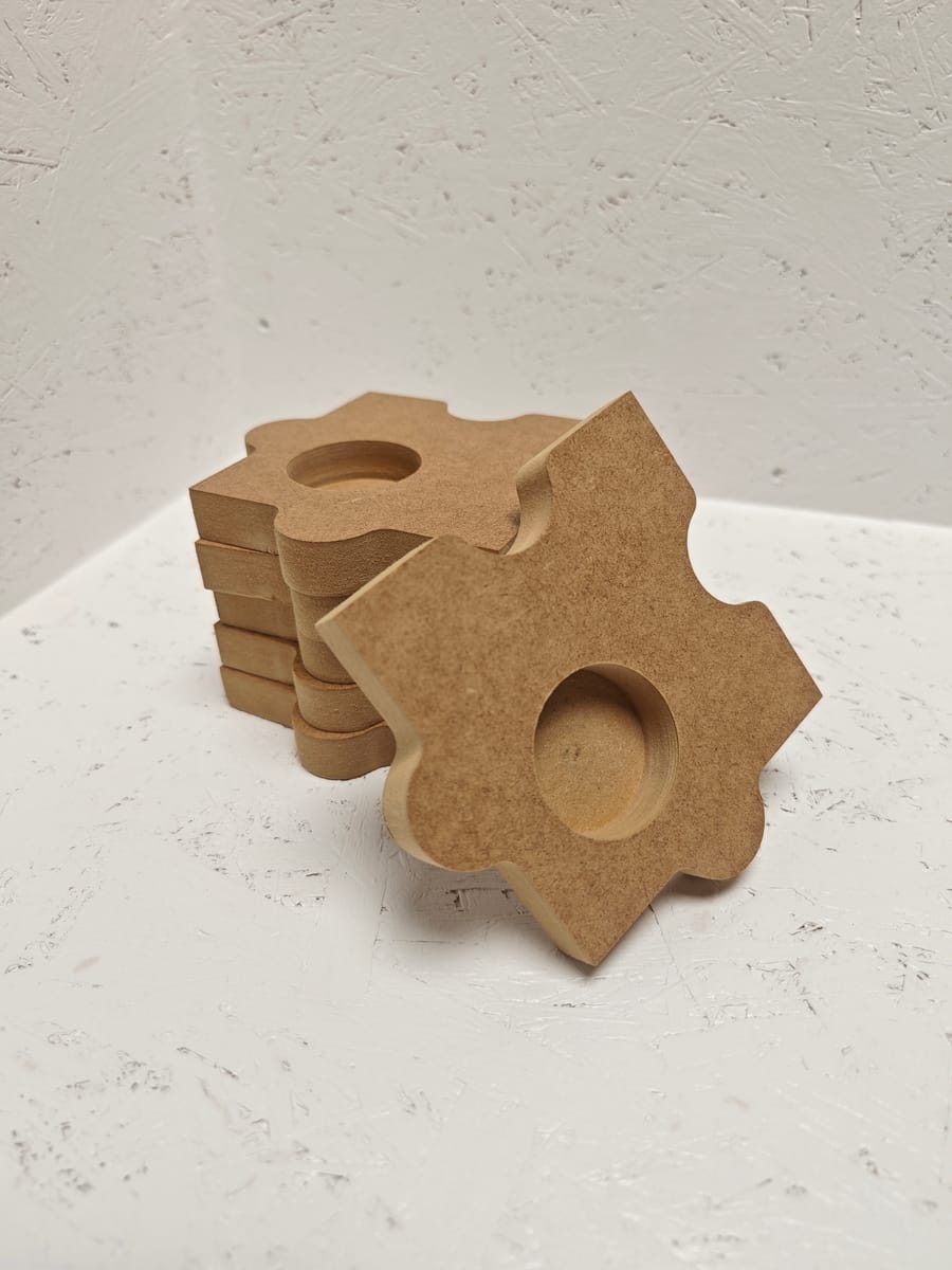 Värmeljushållare Pusselbit