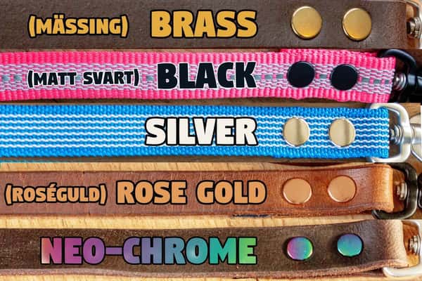 Neonrosa hundkoppel med Twist-Lock karbinhake, 20 mm