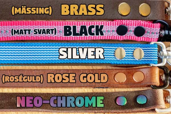 Hexa Rosa hundkoppel med Twist-Lock karbinhake, 20 mm