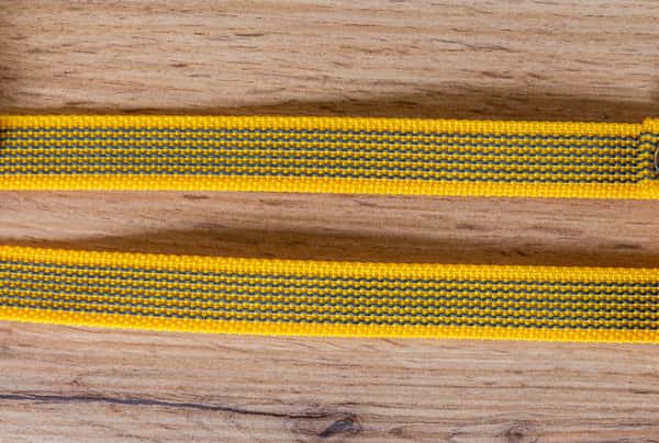 Gult Antiglidkoppel med Twist-Lock karbinhake, 20 mm