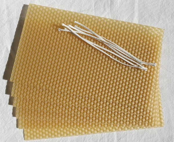 DIY Gör Det Själv Kit - Bivaxljus Rullade