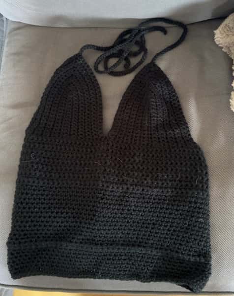 Haltineck Linne med knytning