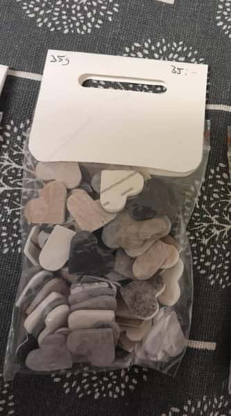 Paljetter hjärtan