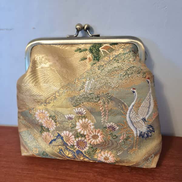 Unik pouch av japanskt kimonotyg