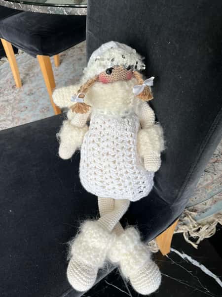 Ängel virkade docka 52cm