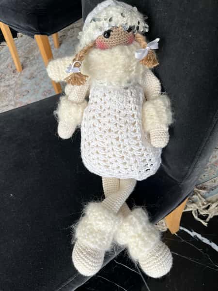 Ängel virkade docka 52cm