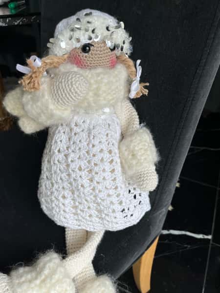 Ängel virkade docka 52cm