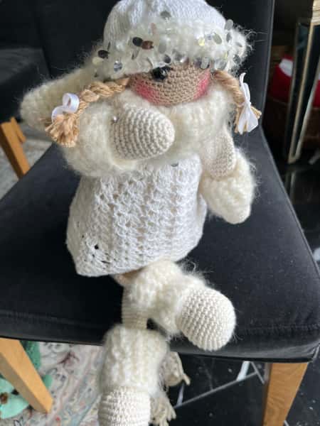 Ängel virkade docka 52cm