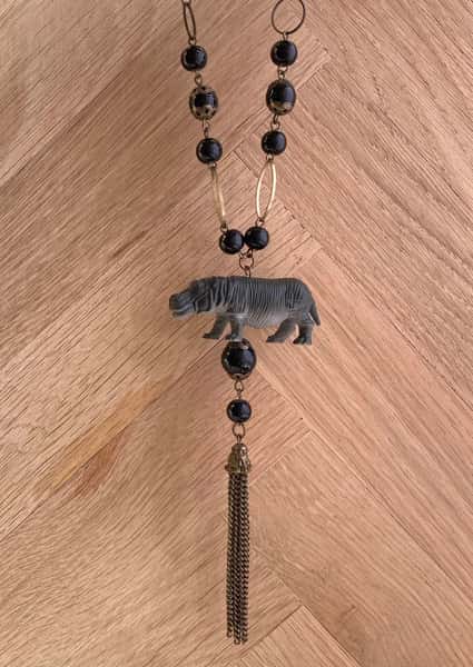 Halsband av återbruk – flodhäst