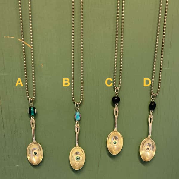 Halsband av återbruk – nysilversked med docköga