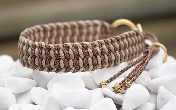 Halsband 45 cm i Desert Dunes & Moccasin