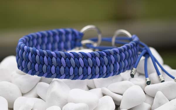 Halsband 46 cm i Blueberry Muffin, Purple Orchid & Lavender Purple