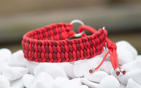 Halsband 30 cm i Simply Red, Copper Red, Copper Red & Simply Red Diamonds