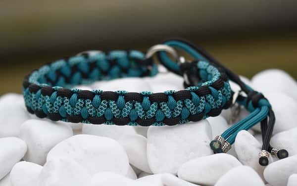Halsband 30 cm i Black, Night Sky & Teal