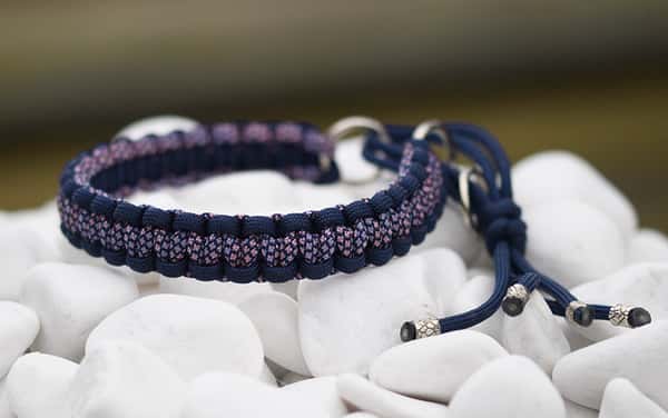 Halsband 28 cm i Midnight Blue & Sweet Kisses