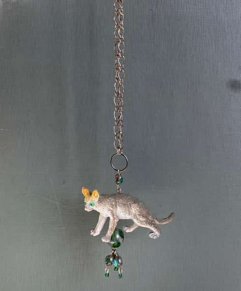 Halsband av återbruk – kattdjur / katt / leopard / puma
