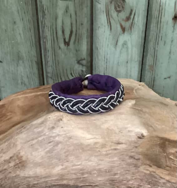 16 cm Tenntrådsarmband lila