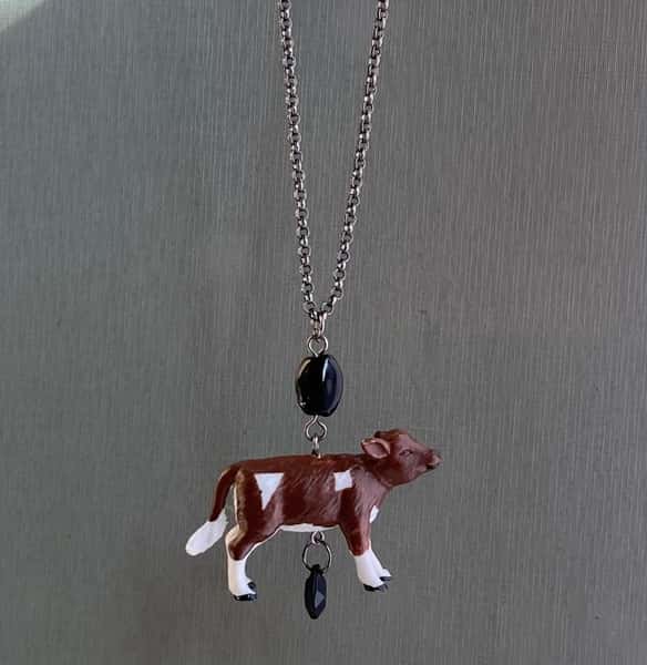 Halsband av återbruk – kalv / killing / lamm