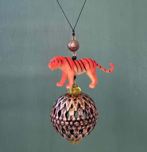 Pynt / julgransdekoration – kattdjur / tiger