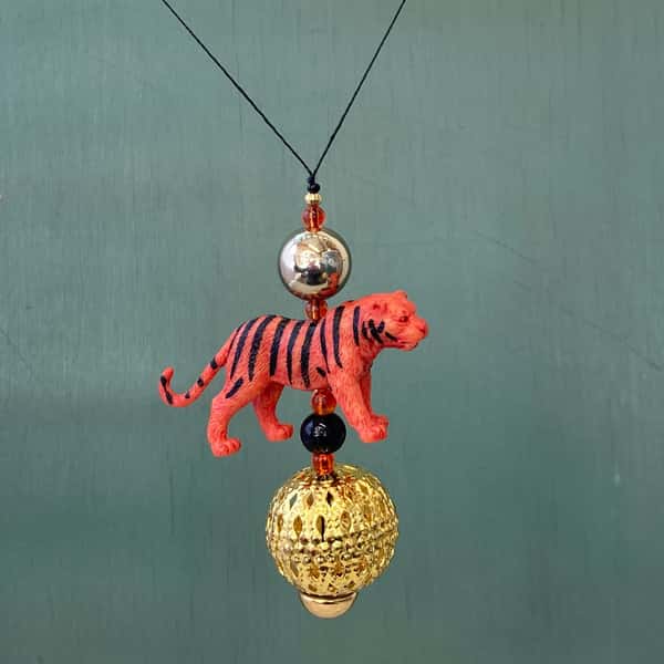 Pynt / julgransdekoration – kattdjur / tiger