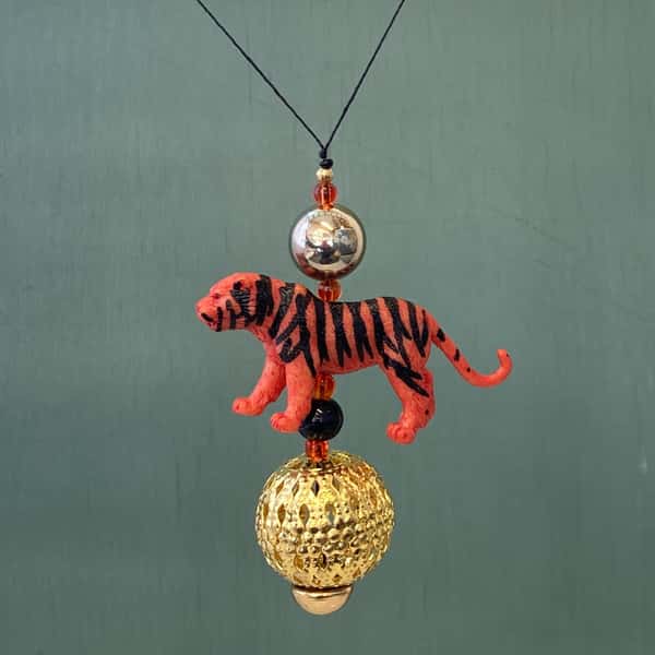 Pynt / julgransdekoration – kattdjur / tiger