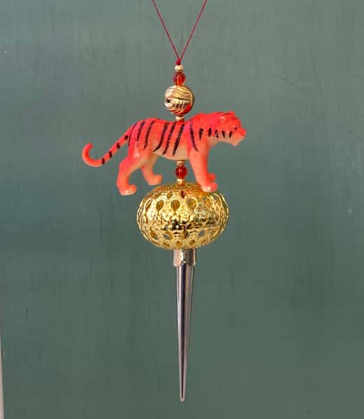 Pynt / julgransdekoration – kattdjur / tiger