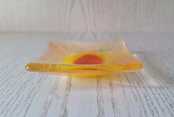 Prydnadsskål i Smält Glas