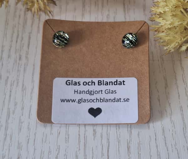 Handgjorda Örhängen av Dikroiskt Glas-E13